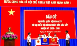 Đông đảo cán bộ, chiến sĩ hải quân hào hứng đi bầu cử sớm