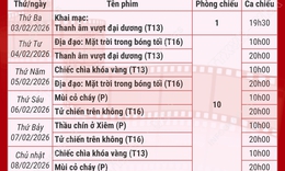 Chiếu miễn phí phim chào mừng thành công Đại hội Đảng lần thứ XIV