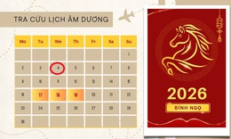 Lịch âm 4/2 - Âm lịch hôm nay 4/2 - Lịch vạn niên ngày 4/2/2026