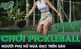 Người phụ nữ ngã gục vì chơi pickleball giữa trời lạnh