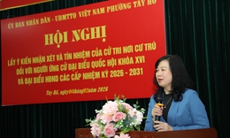 100% cử tri nơi cư trú tín nhiệm giới thiệu Bộ trưởng Bộ Y tế Đào Hồng Lan ứng cử Đại biểu Quốc hội Khoá XVI