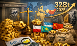 Ngân hàng Trung ương các nước gom 328 tấn vàng năm 2025