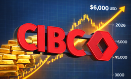 Ngân hàng CIBC lạc quan về khả năng giá vàng đạt 6.000 USD