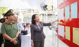 Phó Chủ tịch nước Võ Thị Ánh Xuân kiểm tra công tác chuẩn bị bầu cử tại Đồng Nai