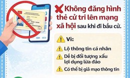 Vì sao không nên đăng thẻ cử tri lên mạng xã hội?