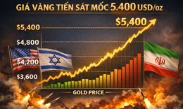 Giá vàng thế giới áp sát 5.400 USD