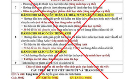 Rao bán tài liệu 'dỏm' ôn thi viên chức giáo dục tại Quảng Trị