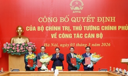 Thủ tướng chủ trì công bố quyết định lãnh đạo 4 bộ, cơ quan và Đảng ủy Chính phủ