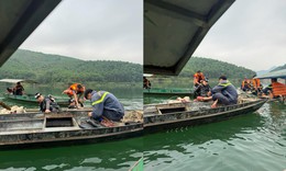 Đã tìm thấy thi thể hai vợ chồng trong vụ lật thuyền khi thả lưới đánh cá trên hồ thủy điện Chiêm Hóa