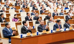 Tổng Bí thư Tô Lâm và nhiều lãnh đạo Đảng, Nhà nước dự Hội nghị tổng kết công tác bầu cử