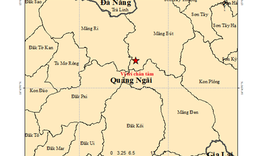 Động đất 3.9 độ ở Quảng Ngãi