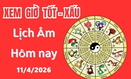 Âm lịch hôm nay 11/4 - Lịch âm 11/4 - Lịch vạn niên ngày 11/4/2026
