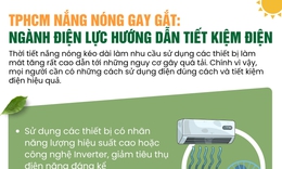 [Infographic] TPHCM nắng nóng gay gắt, ngành điện lực hướng dẫn tiết kiệm điện