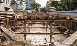 Cận cảnh 'siêu bể' chống ngập dưới lòng phố cổ Hà Nội