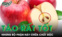 Táo rất tốt cho sức khoẻ nhưng bộ phận này không nên ăn nhiều vì chứa chất độc 