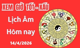 Âm lịch hôm nay 14/4 - Lịch âm 14/4 - Lịch vạn niên ngày 14/4/2026