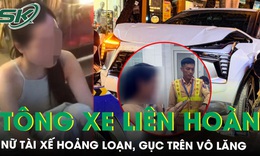 Nữ tài xế ô tô tông liên hoàn 4 xe ở Hà Nội có biểu hiện lạ, gục trên vô lăng