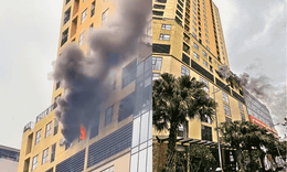 Cháy chung cư trên phố Vương Thừa Vũ Hà Nội 