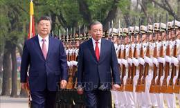 Lễ đón trọng thể Tổng Bí thư, Chủ tịch nước Tô Lâm thăm cấp Nhà nước đến Trung Quốc