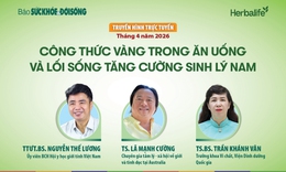 Truyền hình trực tuyến: Công thức vàng trong ăn uống và lối sống tăng cường sinh lý nam
