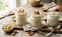 5 công thức tự làm sữa chua thực vật đơn giản, ngon miệng, giàu dinh dưỡng