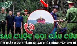 4 giờ nghẹt thở giải cứu 2 du khách bị lạc giữa rừng Tây Yên Tử sau cuộc gọi cầu cứu