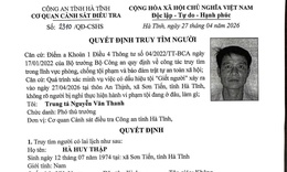 Truy tìm nghi phạm liên quan vụ án mạng khiến một phụ nữ tử vong
