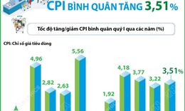 CPI quý I/2026 tăng 3,51%