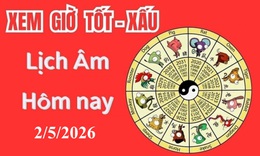 Âm lịch hôm nay 2/5 - Lịch âm 2/5 - Lịch vạn niên ngày 2/5/2026