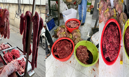 Ngâm thịt lợn vào hóa chất để 'biến' thành thịt bò, đã bán ra thị trường hơn 65 tấn