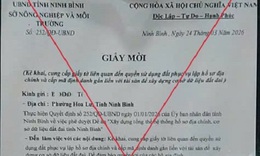 Cảnh báo lừa đảo giả giấy mời phục vụ cấp mã định danh để xây dựng cơ sở dữ liệu đất đai