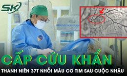 Sau cuộc nhậu, người đàn 37 tuổi bất ngờ lên cơn nhồi máu cơ tim phải cấp cứu khẩn