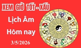 Âm lịch hôm nay 3/5 - Lịch âm 3/5 - Lịch vạn niên ngày 3/5/2026