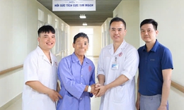 Cứu cụ ông 73 tuổi ở Hải Phòng bất ngờ ngừng tim, ngừng tuần hoàn trước phòng can thiệp