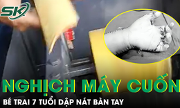 Bé 7 tuổi ở Lào Cai bị máy cuốn dập nát bàn tay do nghịch máy bào quế tự chế