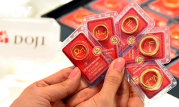 Giá vàng sáng 23/5 giảm xuống mức thấp nhất tuần