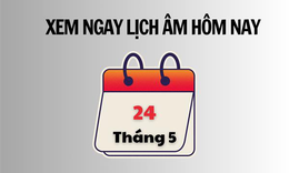Âm lịch hôm nay 24/5 - Lịch âm 24/5 - Lịch vạn niên ngày 24/5/2026