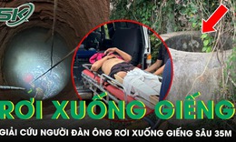 Hơn 1 tiếng nghẹt thở giải cứu người đàn ông rơi xuống giếng sâu 35m ở TP.HCM