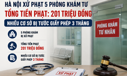 5 phòng khám tư ở Hà Nội bị xử phạt, nhiều cơ sở bị tước giấy phép 3 tháng
