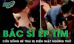 Bác sĩ ép tim cứu sống bé trai bị điện giật ngừng thở trên bãi biển