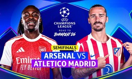Lịch thi đấu bóng đá hôm nay ngày 5/5 - 6/5: Arsenal đấu Atletico Madrid