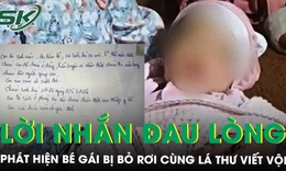 Phát hiện bé gái bị bỏ rơi cùng lá thư viết vội với lời nhắn ‘con là sinh viên, lỡ dại không thể nuôi cháu’