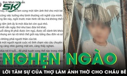 Nghẹn ngào dòng tâm sự của người thợ làm ảnh thờ cho cháu bé 4 tuổi bị bạo hành tử vong