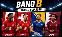 Lịch thi đấu World Cup 2026 bảng B: Canada, Thụy Sỹ, Qatar, Bosnia &amp; Herzegovina