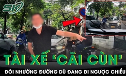Tài xế gây tranh cãi khi 'cãi cùn', đòi nhường đường dù đang đi ngược chiều