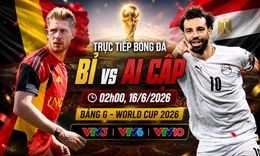 Kênh và link xem trực tiếp Bỉ vs Ai Cập - World Cup 2026 ngày 16/6