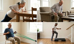 Bài tập 4 phút mỗi ngày trong 12 tuần giúp người cao tuổi tăng khả năng vận động