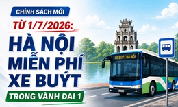 Từ 1/7/2026: Hà Nội miễn phí xe buýt trong vành đai 1