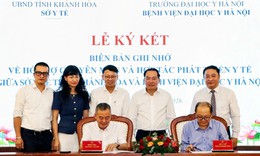 Khánh Hòa hợp tác với Bệnh viện Đại học Y Hà Nội hướng tới nâng cao chất lượng y tế