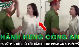 Người phụ nữ chửi bới, lao vào tát, đá chiến sĩ công an làm nhiệm vụ ở Thái Nguyên đã bị khởi tố
